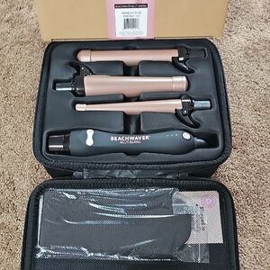 NWT Beachwaver Multi Barrel Hair Styler with zipper Carry Bag